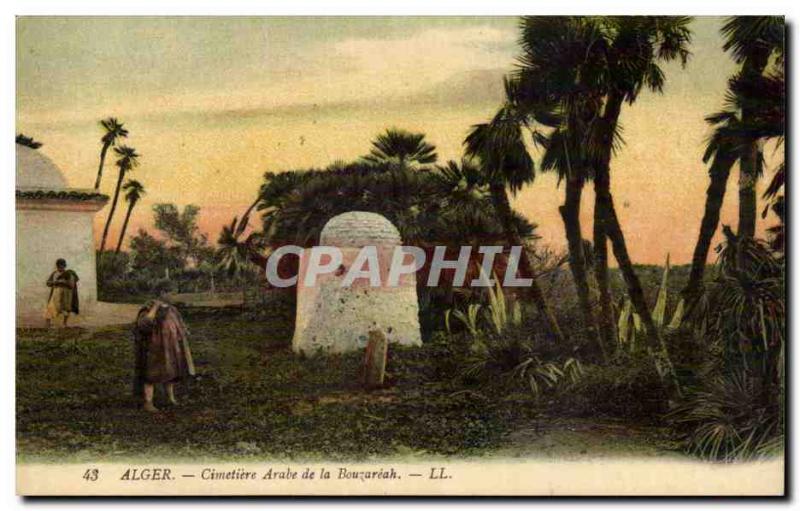 Algeria Algiers Old Postcard Arab Cemetery of Bouzareah