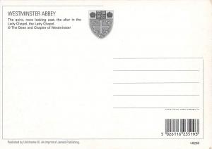 Westminster Abbey the quire, nave, altar Lady Chapel