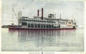 Quincy, Jo. Packet Line Steamboat, Ship 1908 light wear close to perfect corners