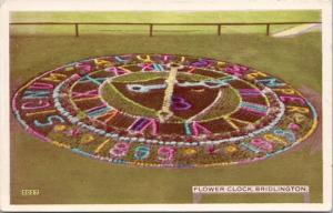 Flower Clock Bridlington Yorkshire UK Constance Ltd c1954 Postcard E33