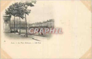 Postcard Old Lyon Bellecour Square (map 1900)