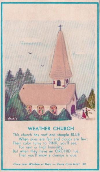 Weather Church With Felt That Changes Color With Weather