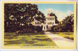 Home of James Russell Lowell, Cambridge MA