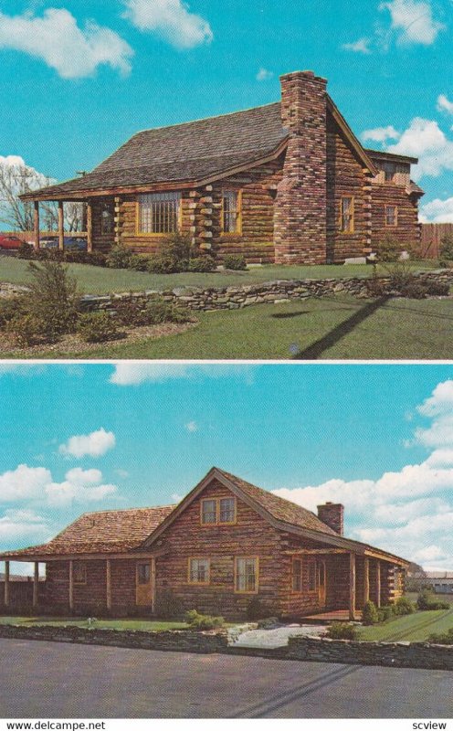 HAMDEN, Connecticut, 1950-1960s; Authentic New England Log Home
