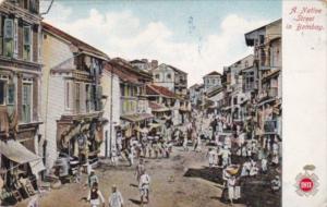 India Bombay Native Street Scene Onyx Hosiery & Underwear Lord & Taylor Priva...