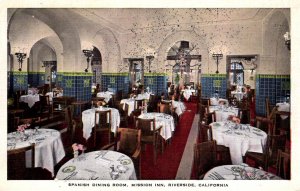 Riverside, California - The Spanish Dining Room at the Mission Inn - in 1920s