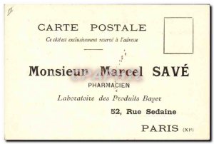 Old Postcard Marcel Advertisement Save Pharmacist Laboratories Products Bayer...