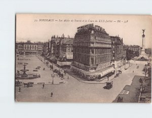 Postcard Les Allées de Tourny et le Cours du XXX Juillet Bordeaux France