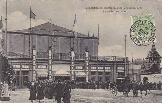 Exposition Universelle Bruxelles 1910 La salle des fetes