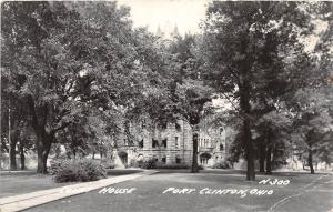 E12/ Port Clinton Ohio Real Photo RPPC Postcard c40s Ottawa County Court House