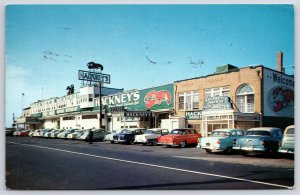 1958 Hackney's Seafood Restaurant Atlantic City New Jersey NJ Posted Postcard