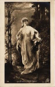 CPA AK Salon 1908 L. PRIOU Muse (703287)