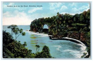 c1910 Onomea Arch Coast Hawaiian Islands River Lake Honolulu Hawaii HI Postcard