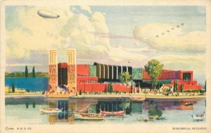 Chicago Illinois #103A Electric Building Postcard Donnelley linen 21-2983