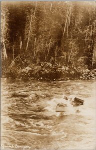 Grand Canyon AZ Boat on Colorado River ?? Unused Real Photo Postcard G94