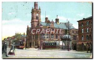 Great Britain Great Britain Old Postcard Blackpool town hall square