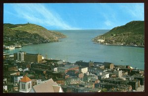 h2427 - ST. JOHN'S Newfoundland Postcard 1960s Harbor View