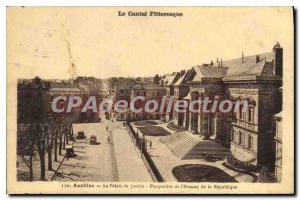 Postcard Old Picturesque Cantal Aurillac Courthouse Prospect Avenue of the Re...