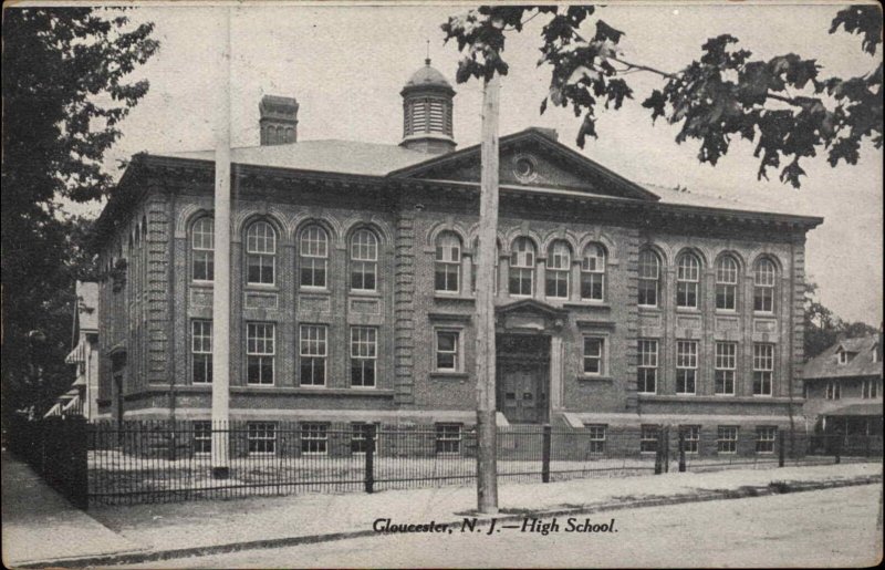 Gloucester New Jersey NJ High School c1910 Vintage Postcard