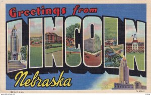 LARGE LETTER, LINCOLN, Nebraska, PU-1943