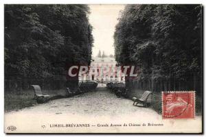 Postcard Old Limeil Brevannes Grande Avenue du Chateau de Brevannes