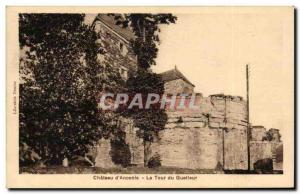 Postcard Old Chateau d & # 39Ancenis The tower of the watchman