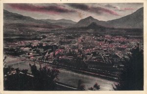 ITALY Trento panorama bridge river mountain