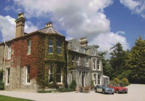 Open Top Sports Car at Tredethy Country House Cornwall Postcard