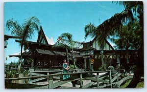 INDIAN ROCKS BEACH, Florida FL ~ Trader Frank's TIKI GARDENS 1974 Postcard