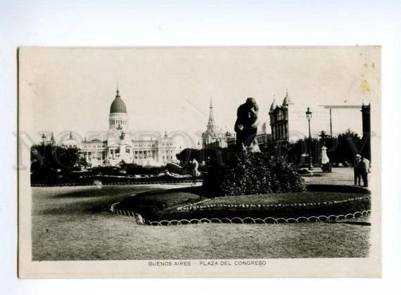 133031 ARGENTINA Buenos Aires Plaza Congreso Vintage photo PC