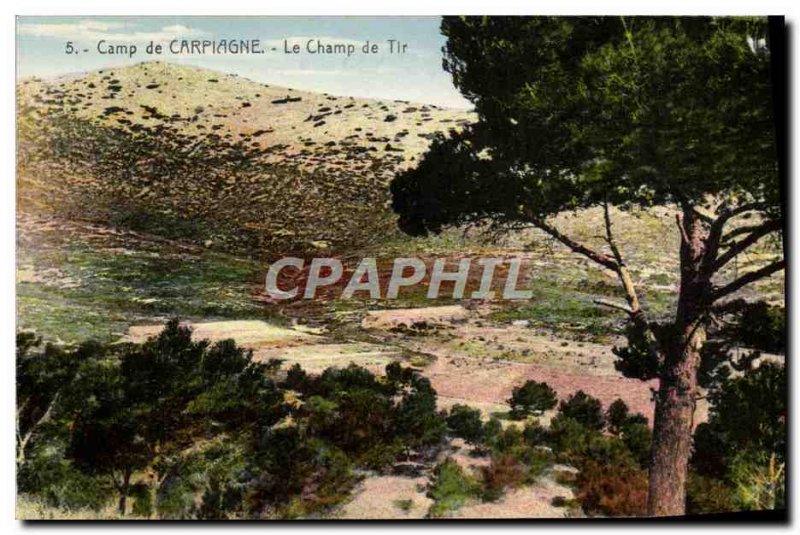 Old Postcard Camp Carpiagne The range