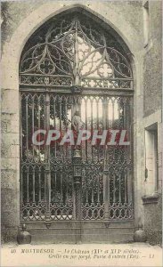 Old Postcard Montresor Le Chateau (XV and XVI Centuries) Grid Iron Forge Gate...