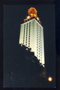 Austin, Texas/TX Postcard, The Tower At The University Of Texas At Night