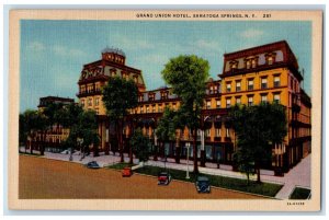 1940 Grand Union Hotel Conventions Saratoga Springs New York NY Vintage Postcard 