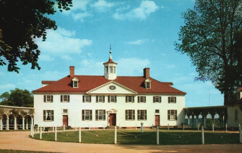 Vintage Postcard West Front of Mount Vernon VA Virginia Ladies Association Union