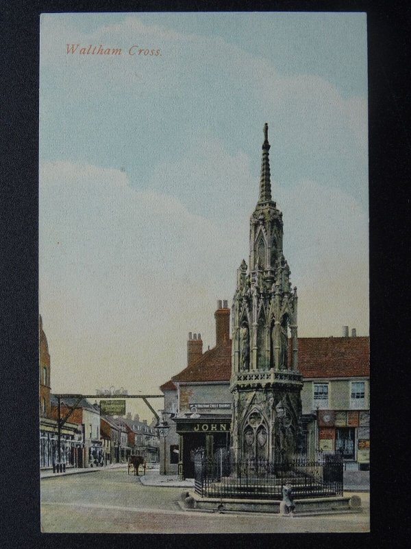 Hertfordshire Broxbourne WALTHAM CROSS The Eleanor Cross - Old Postcard