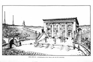 Circa 180 A.D. Reconstruction Of The  , Theatre  