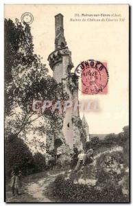 Old Postcard Mehun sur Yevre Ruins of the castle of Charles VII