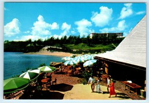 BERMUDA ~ Umbrellas & Tables PRINCESS BEACH CLUB Vintage - 4x6 Postcard