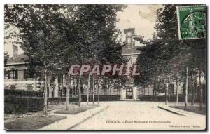 Old Postcard Vierzon Professional National School