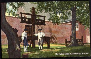 Virginia WILLIAMSBURG The Public Goal, beginning eighteen century - Linen