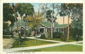 Daytona Florida 1920s Synders Bungalow Postcard Pfeiffer Teich 7087