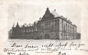 Vintage Postcard 1907 German House Historic Bldg. Landmark Indianapolis Indiana