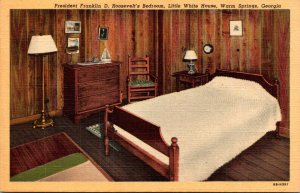 Georgia Warm Springs Little White House Preident Roosevelt's Bedroom Col...