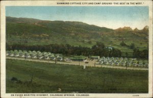 Colorado Springs CO Hammond Cottage City c1920s Postcard