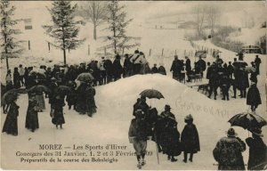 CPA MOREZ - Preparation de la course des Bobsleighs (48534)