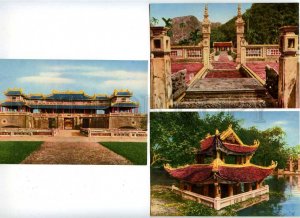 182214 Vietnamese Old Architecture set of 6 old postcards