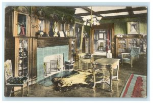 Interior View Of Henry C. Nevins Memorial Room For The Aged Methuen MA Postcard 