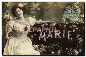 Old Postcard Fancy Marie Surname