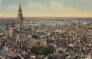 Belgium Antwerpen Anvers Panorama 1957